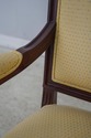 60771EC: Pair French Louis XVI Style Fauteuil Upho