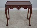 L60780EC: KINDEL Irish Georgian Carved Mahogany Te