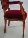 68960: Federal Style Carved Frame Upholstered Armc