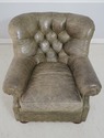 68674: RALPH LAUREN Style Tufted Leather Chair & O