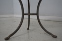 L68980: Pair CENTURY Round Marble Top Iron Base La