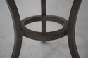 L68980: Pair CENTURY Round Marble Top Iron Base La