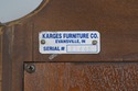 69071: KARGES French Louis XV Walnut Secretary Des