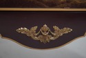L68973: CENTURY Chinoiserie Decorated Burgundy Lac