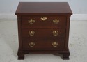 69048: BAKER 3 Drawer Chippendale Mahogany Nighsta