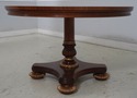 F69051: COUNCILL Round Walnut Regency Style Center