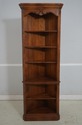 68891: Pair ETHAN ALLEN Maple Corner Shelf Cabinet