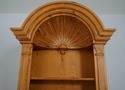 64779EC: Spanish Dome Top Open Pine 2 Door Bookcas