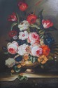 F64785EC: Floral Still Life Frame Oil Painting On 