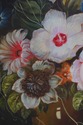 F64784EC: Signed Oil Painting On Canvas Of Floral 