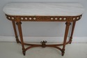 64706EC: French Louis XV Marble Top Console w. Mir