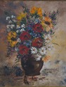 F64923EC: A.GOLLARD Artist Signed Framed Floral St