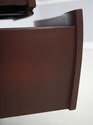 LF73747: Italian Style Burl Wood Bombe Painted Com