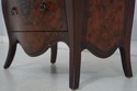 LF73747: Italian Style Burl Wood Bombe Painted Com