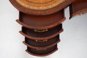 73729: MAITLAND SMITH Leather Top Mahogany Kidney 