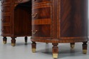 73729: MAITLAND SMITH Leather Top Mahogany Kidney 
