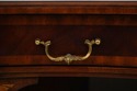 73729: MAITLAND SMITH Leather Top Mahogany Kidney 