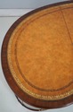 73729: MAITLAND SMITH Leather Top Mahogany Kidney 