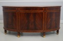 73729: MAITLAND SMITH Leather Top Mahogany Kidney 