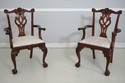 L73140: Set of 10 Mahogany Chippendale Dining Chai