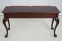 73765: THOMASVILLE Mahogany Ball & Claw Console Ta