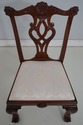 L73140: Set of 10 Mahogany Chippendale Dining Chai