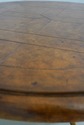 L73701: Round Leather Top Metal Base Coffee Table