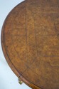 L73701: Round Leather Top Metal Base Coffee Table