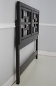 73742: CENTURY Black Painted Queen Size Headboard