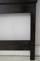 73742: CENTURY Black Painted Queen Size Headboard