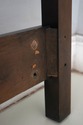 73742: CENTURY Black Painted Queen Size Headboard