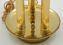 F73751: Brass 3 Column 2 Light Bouillette Table La