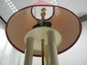 F73751: Brass 3 Column 2 Light Bouillette Table La