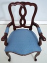 73746: Pair Of Mahogany Ribbon Back Armchairs