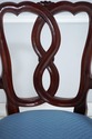 73746: Pair Of Mahogany Ribbon Back Armchairs