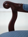 73746: Pair Of Mahogany Ribbon Back Armchairs