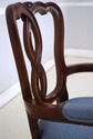 73746: Pair Of Mahogany Ribbon Back Armchairs