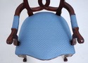 73746: Pair Of Mahogany Ribbon Back Armchairs