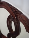 73746: Pair Of Mahogany Ribbon Back Armchairs