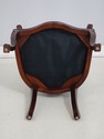 73746: Pair Of Mahogany Ribbon Back Armchairs