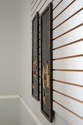 F73771: Pair Of Chinese Black Lacquer Wall Art Pan