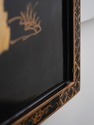 F73771: Pair Of Chinese Black Lacquer Wall Art Pan