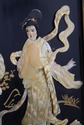 F73771: Pair Of Chinese Black Lacquer Wall Art Pan