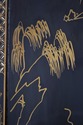 F73771: Pair Of Chinese Black Lacquer Wall Art Pan