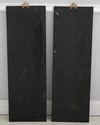 F73771: Pair Of Chinese Black Lacquer Wall Art Pan