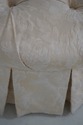 F73761: Round Tufted Ottoman w. Pleated Skirt