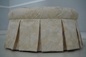 F73761: Round Tufted Ottoman w. Pleated Skirt