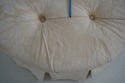 F73761: Round Tufted Ottoman w. Pleated Skirt