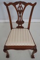 F73770: Carved Mahogany Chippendale Style Chair w.