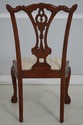 F73770: Carved Mahogany Chippendale Style Chair w.